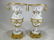 Antique French Sevres pair of gilt bronze & porcelain - 7