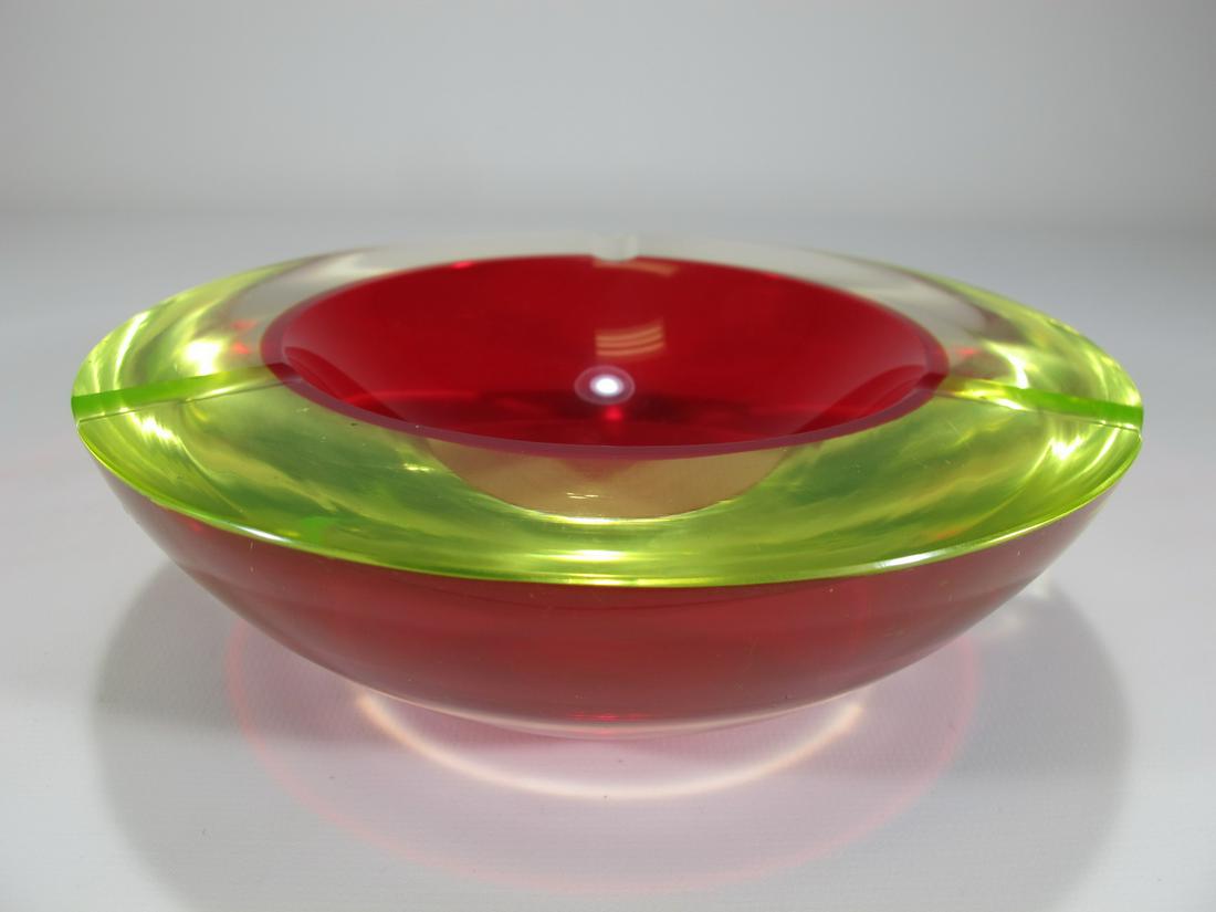 Mid Century 2 colors murano ashtray (1 of 4)