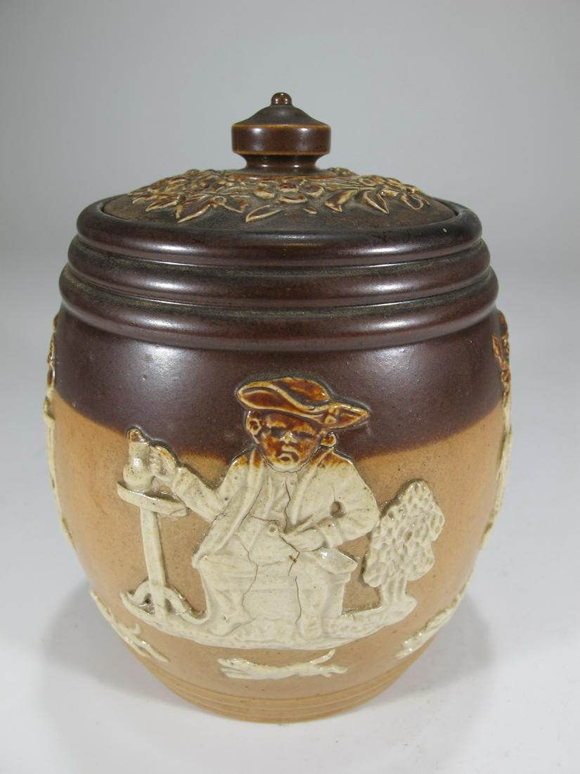 Antique Masonic Royal Doulton tobacco jar (1 of 9)