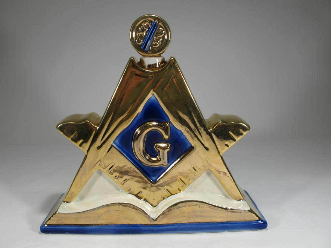 Porcelain Masonic Liquor Decanter (1 of 8)