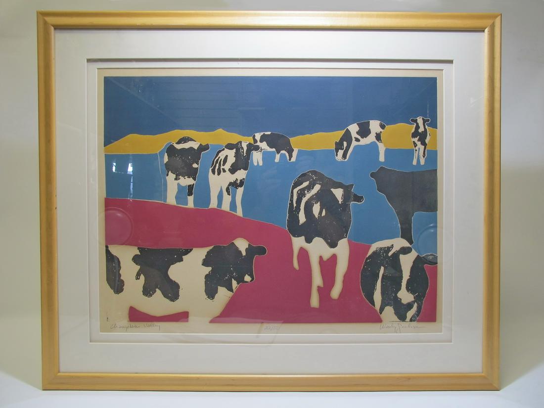 Woody JACKSON (XX-XXI) cows serigraph (1 of 6)
