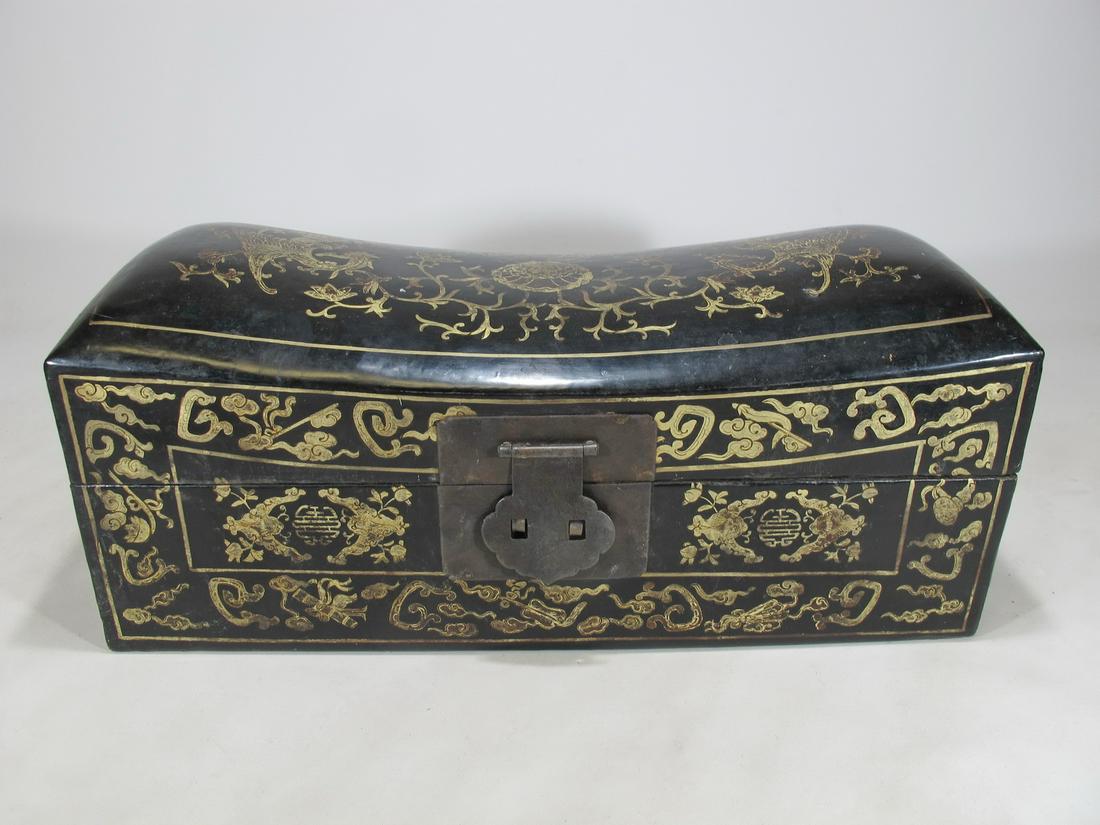 Antique Chinese papier mache box (1 of 10)