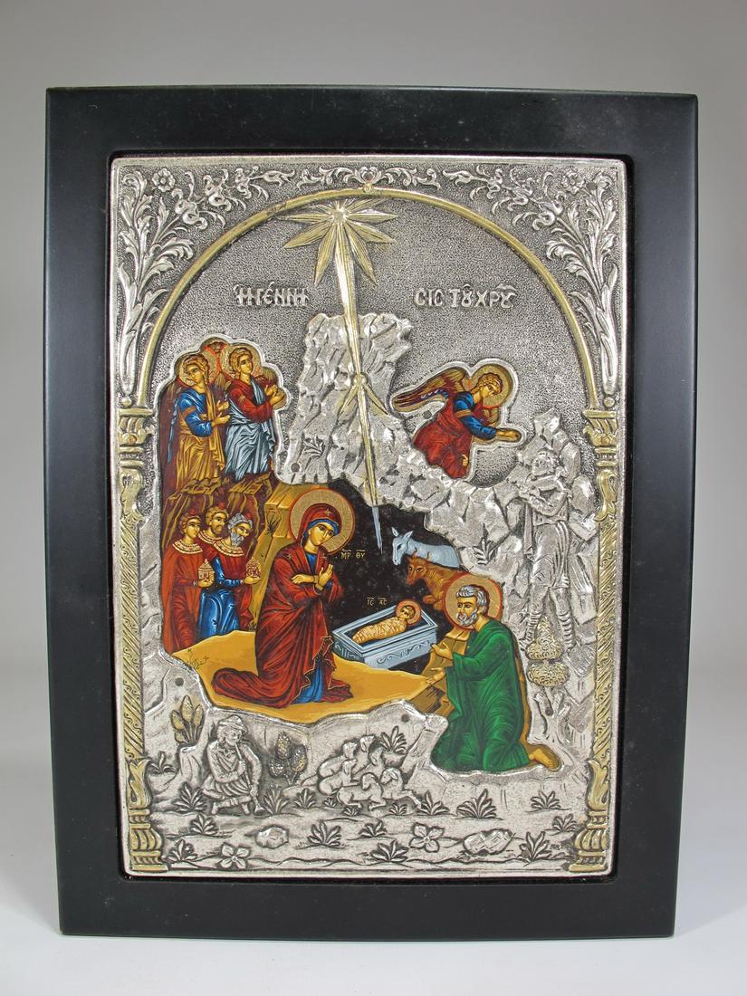 Precise copy of Byzantine 925 sterling Icon by Clarte (1 of 7)