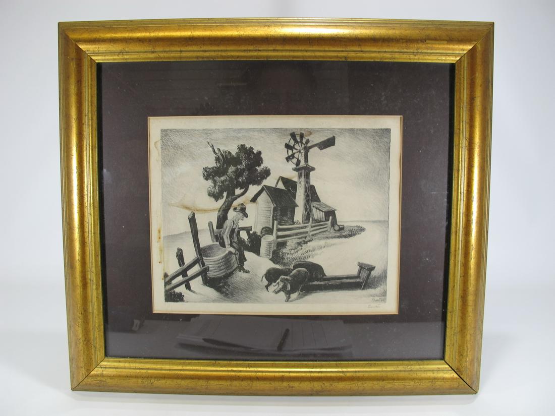 Thomas Hart BENTON (1889-1975) offset print (1 of 7)