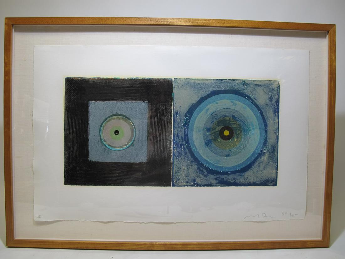 Michael DAVID (1954) serigraph, 1990: Michael DAVID (1954) serigraph, signed, dated 1990 and numbered: 38/45. 30 7/8” H x 21 3/8” W including frame. Shipping in USA or International please contact for quote both UPS stores: 1)