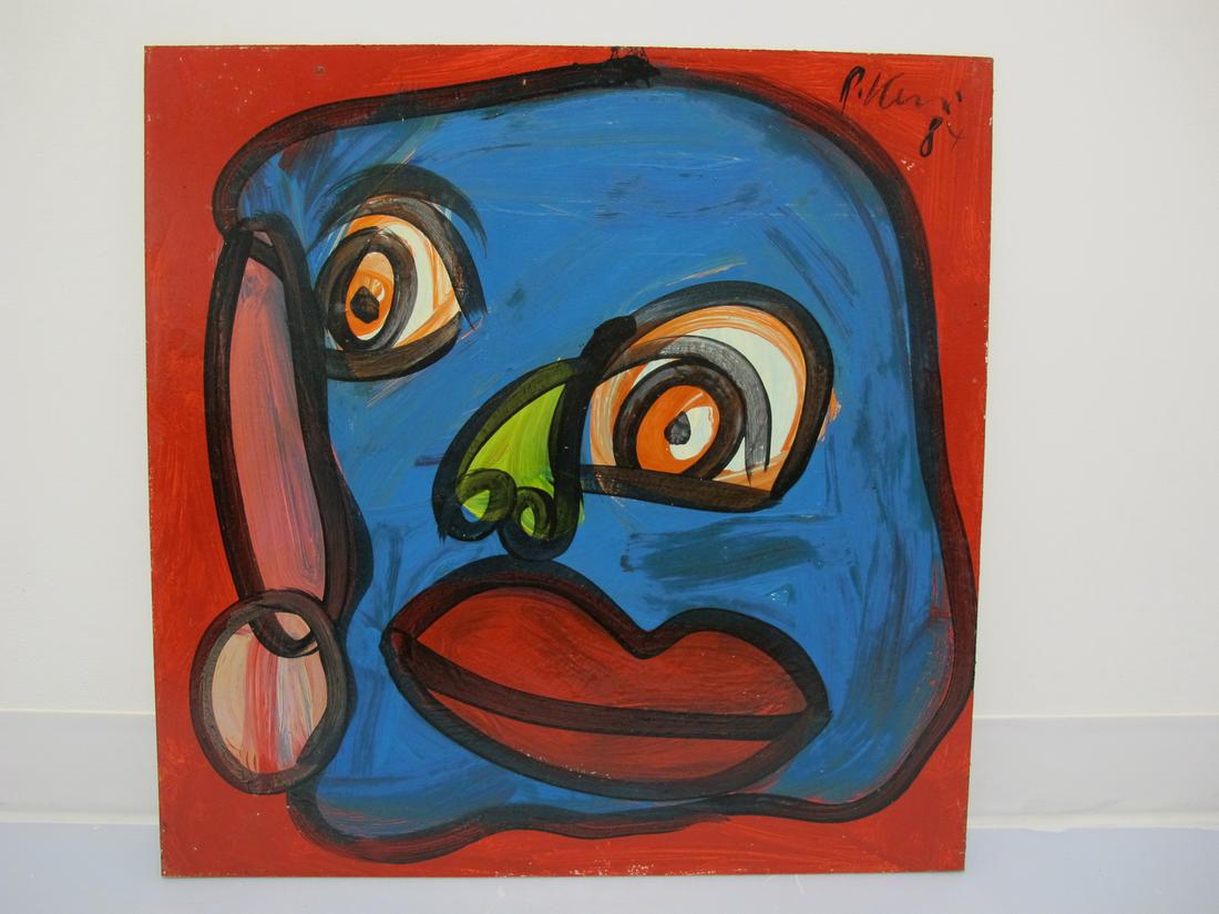 Peter Robert KEIL (1942) painting, dated 1984: Peter Robert KEIL (1942) painting, dated 1984. 23 7/8 in H x 23 7/8 in W. Shipping in USA or International please contact for quote both UPS stores: 1) : David Reiser UPS store 1937 - 954-454-1131 auc