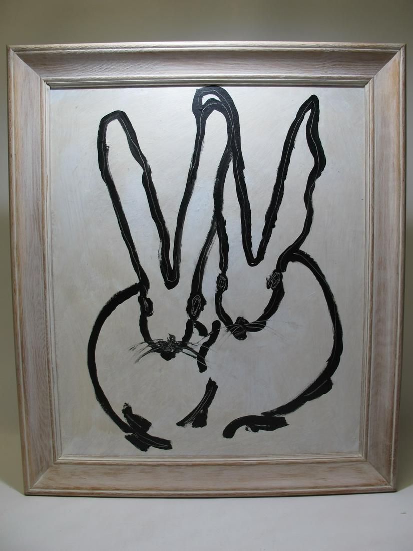 Signed by Hunt Slonem, 2014 painting: Signed by Hunt Slonem, 2014 painting. We do not have any certificate of Authenticity. 28 1/8Â” H x 24 1/4Â” W including frame. 24Â” H x 20Â” W without frame. Shipping in USA or Internation