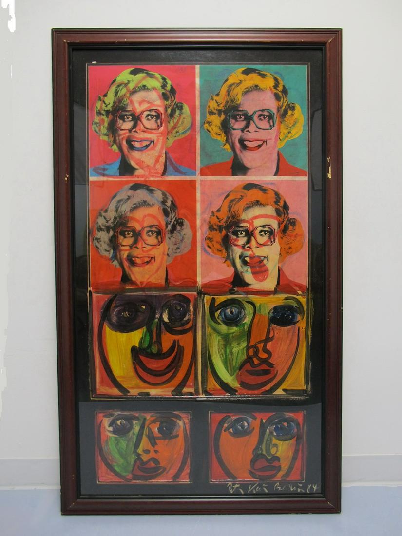Peter Robert KEIL (1942) German painting dated 1985: Peter Robert KEIL (1942) German painting dated 1985. 53 in H x 32 in W frame included. Shipping in USA or International please contact for quote both UPS stores: 1) : David Reiser UPS store 1937 - 954