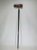 Vintage Phallus wood & sterling silver walk stick - 2
