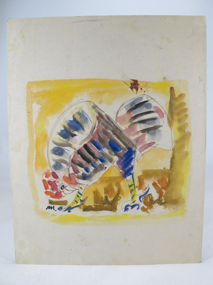 Mariano RODRIGUEZ (1912-1990) Cuban artist ink &: Mariano RODRIGUEZ (1912-1990) Cuban artist ink & watercolor with certificate 10 5/8” H x 8 3/8” W. Shipping in USA or International please contact for quote both UPS stores: 1) : David Rei