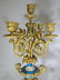 19th C gilt bronze & Sevres porcelain clock set - 4