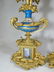 19th C gilt bronze & Sevres porcelain clock set - 5