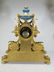 19th C gilt bronze & Sevres porcelain clock set - 7