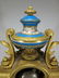 19th C gilt bronze & Sevres porcelain clock set - 8