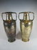 German Art Nouveau Kaiser pair of silverplated vases - 4