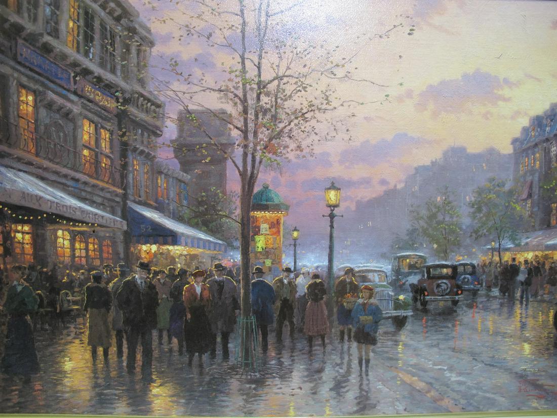 Thomas KINKADE (1958-2012) oil on canvas print (1 of 9)