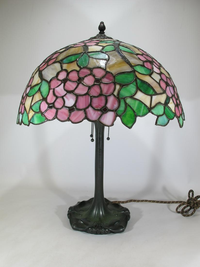 Modern Tiffany style slag glass table lamp (1 of 5)