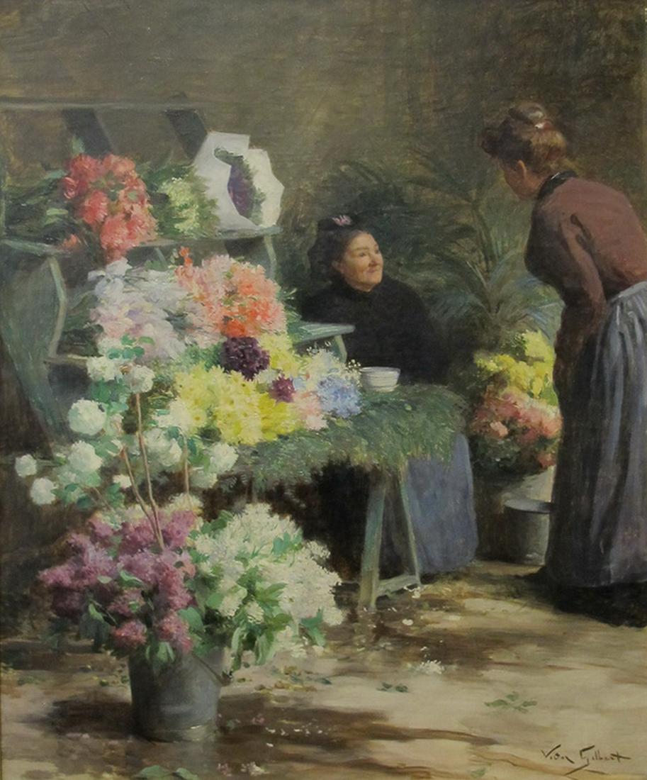Victor Gabriel GILBERT (1847-1935) French oil on canvas (1 of 12)