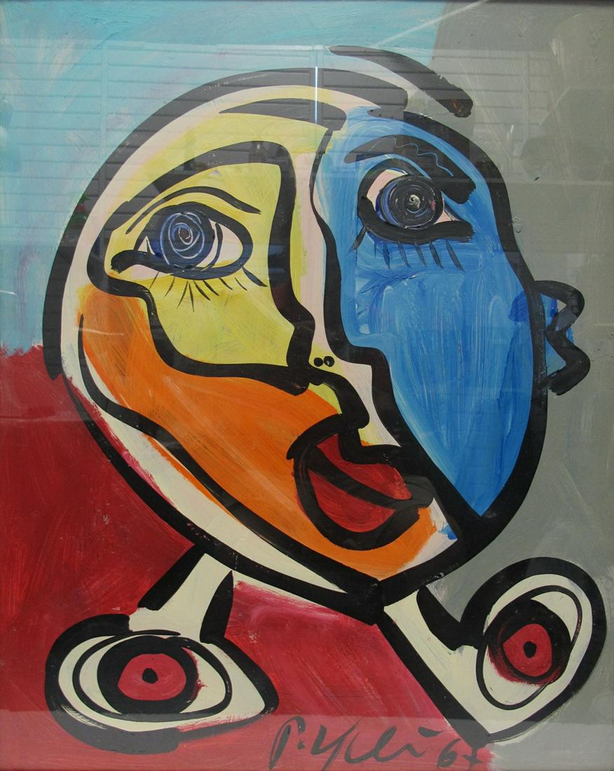 Peter Robert KEIL (1942) German painting: Peter Robert KEIL (1942) German painting. 31 3/4” H x 25 3/8” W including frame. ANY INVOICE OVER $ 2,000.00 WE WILL ACCEPT PAYMENTS ONLY THROUGH CHECK OR BANK WIRE TRANSFER, SAME FOR INTE