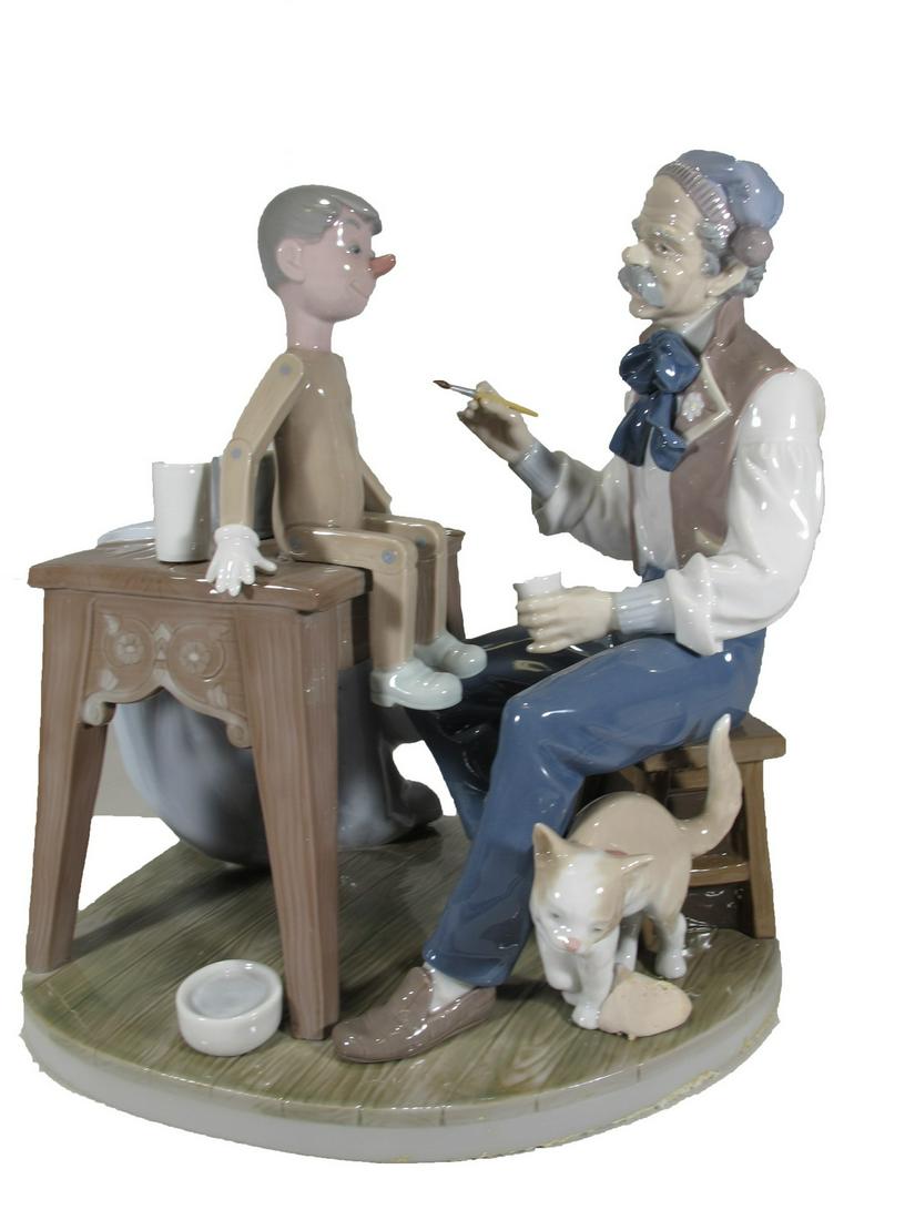 Lladro The Puppet painter porcelain by Salvador Furio: Lladro The Puppet painter porcelain by Salvador Furio 5396. 9 1/2” H. Box: 13 1/4” H x 10 3/4” W x 11 1/8” D. ANY INVOICE OVER $ 2,000.00 WE WILL ACCEPT PAYMENTS ONLY THROUGH C