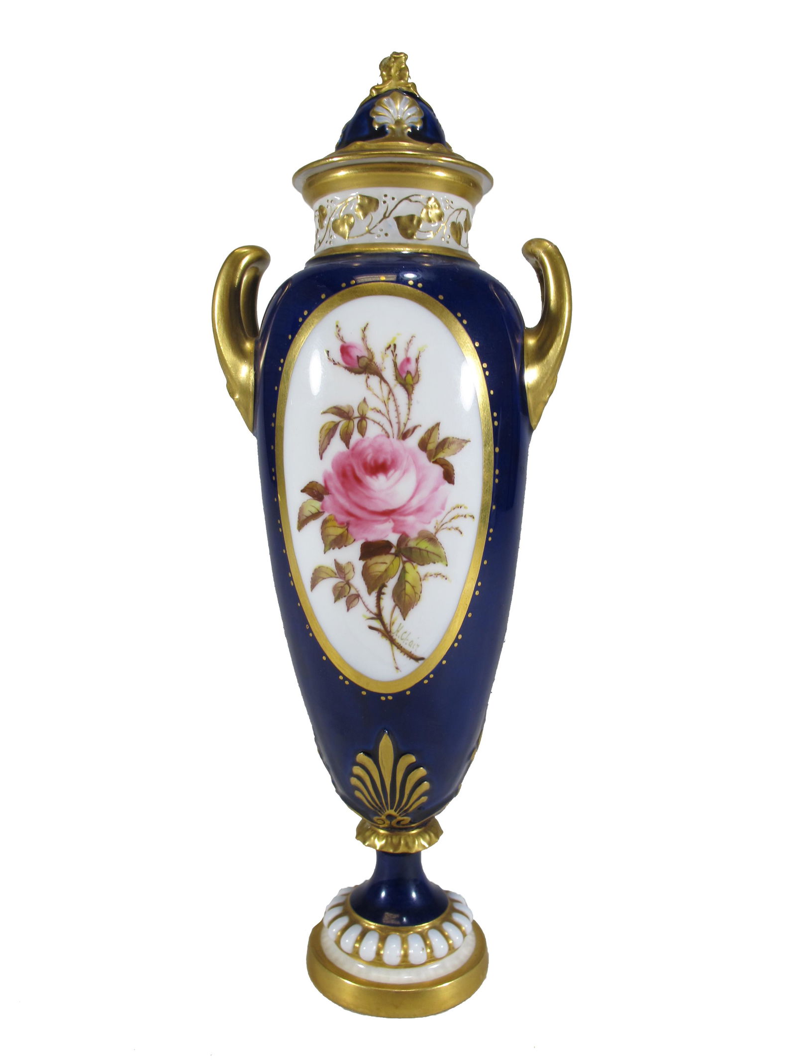 Antique Royal Worcester small porcelain urn (1 of 9)