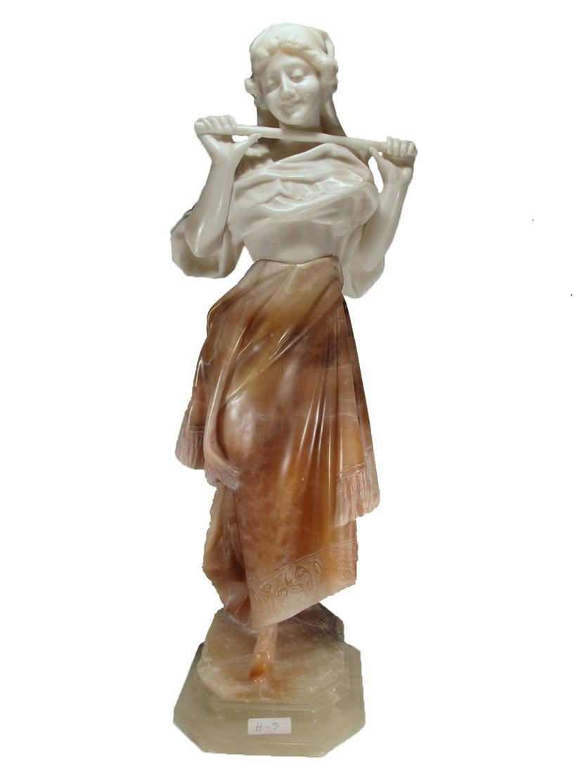 Huge antique French 3 colors alabaster sculpture (1 of 10)