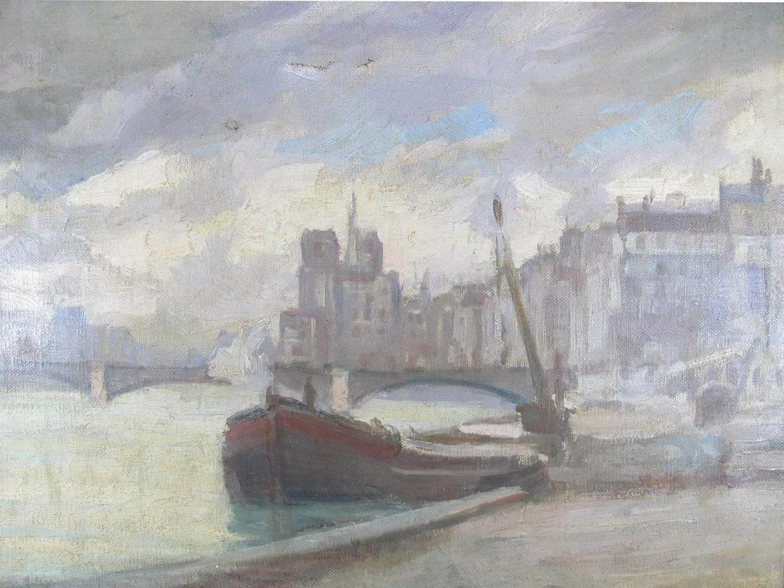 Late 19th C European oil on canvas painting (1 of 10)