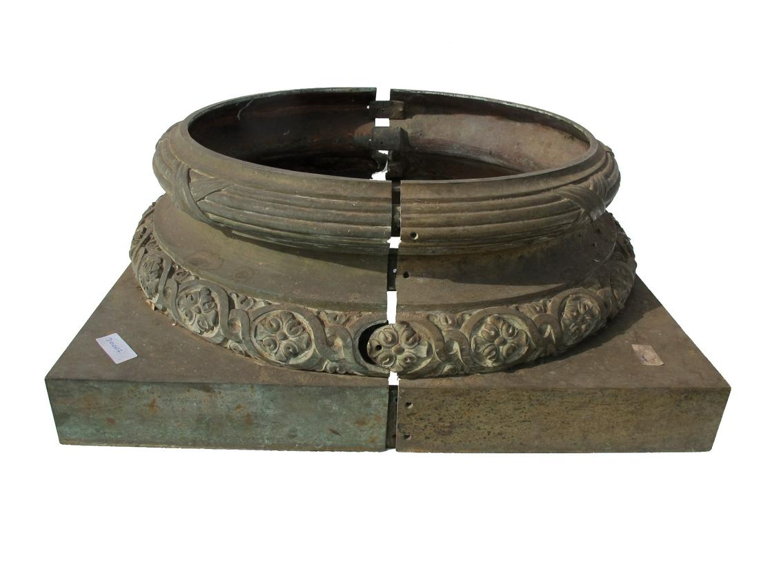 19th C French bronze column capital (1 of 5)
