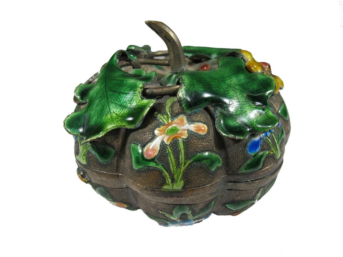 Antique Chinese Export silver & enamel box (1 of 7)