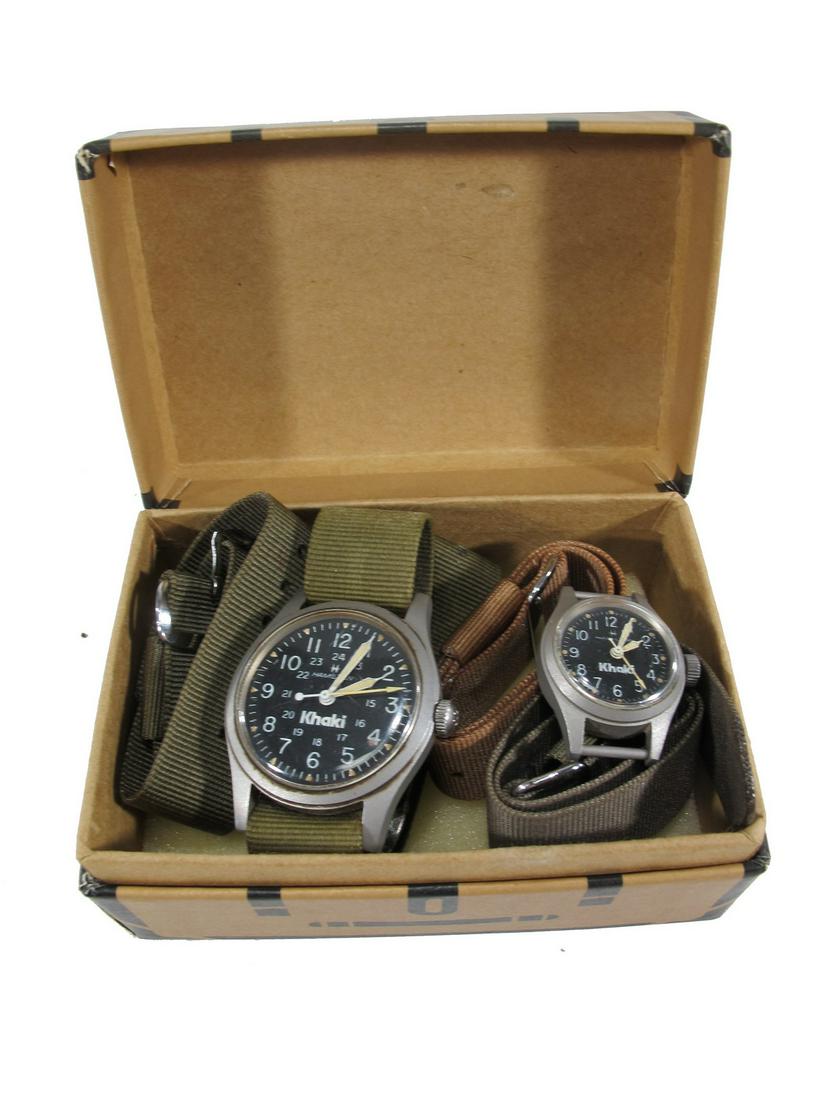 Hamilton Khaki field men & woman watches: Hamilton Khaki field men & woman watches. Box: 2 â€œ H x 3 7/8” W x 2 5/8” D. ANY INVOICE OVER $ 2,000.00 WE WILL ACCEPT PAYMENTS ONLY THROUGH CHECK OR BANK WIRE TRANSFER, SAME FOR INT
