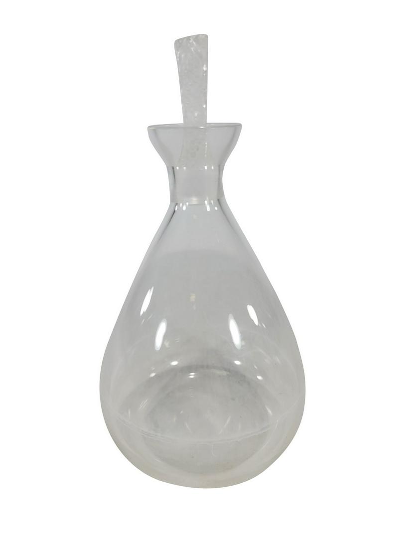 Signed Lalique, France glass bottle (1 of 5)