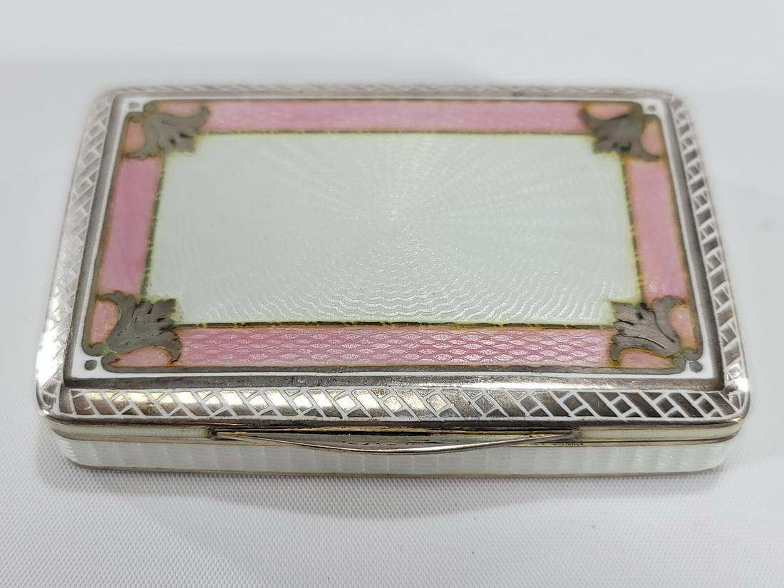 Antique silver & enamel box from Poland, circa 1900 (1 of 9)