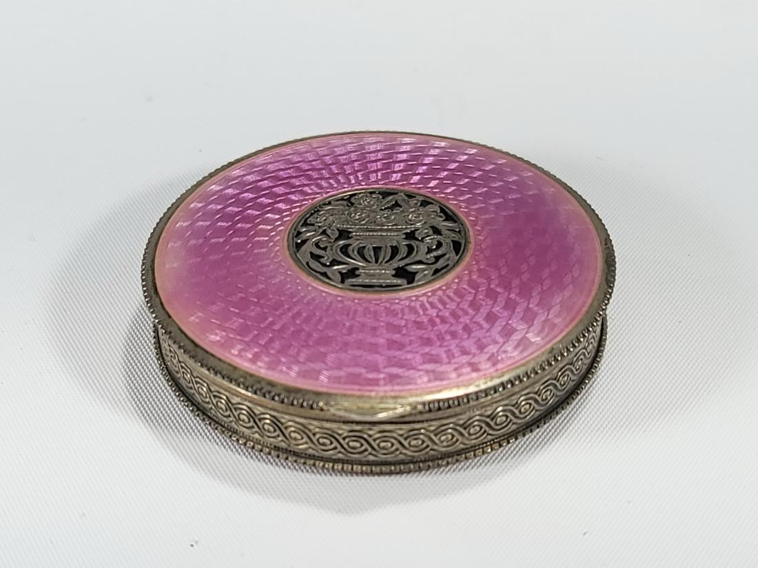 Antique Austrian sterling silver & enamel box (1 of 6)