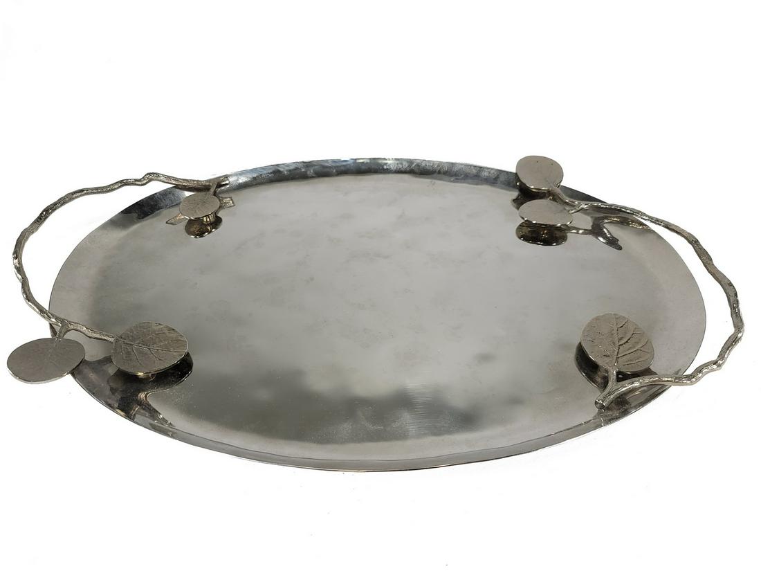 Michael Aram Botanical Leaf Oval Metal Tray (1 of 6)
