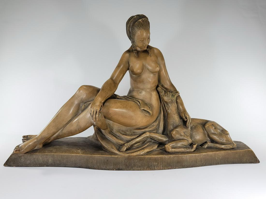 Vintage Terracotta sculpture, signed Eribe (1 of 9)