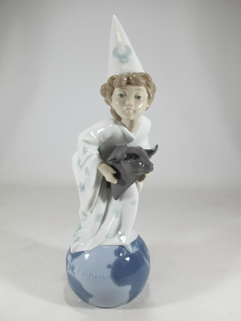 Lladro 6218 Taurus porcelain statue: Lladro 6218 Taurus porcelain statue, by Salvador Debon and without box. 10 5/8” H x 3 3/8” W x 4 5/8” D. ANY INVOICE OVER $ 2,000.00 WE WILL ACCEPT PAYMENTS ONLY THROUGH CHECK OR BAN