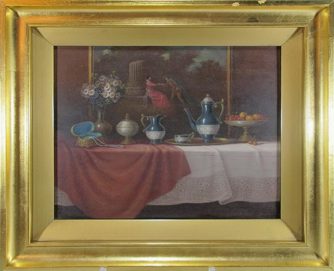 Hermann REINER (1914) oil on board painting: Hermann REINER (1914) oil on board painting, signed. 11 7/8” H x 13 7/8” W frame included. ANY INVOICE OVER $ 2,000.00 WE WILL ACCEPT PAYMENTS ONLY THROUGH CHECK OR BANK WIRE TRANSFER, SAM