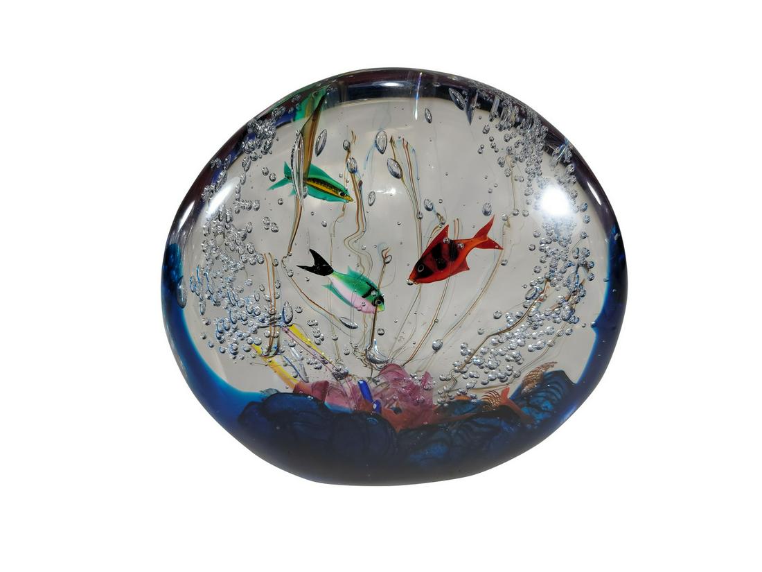 Bisazza Vetro murano glass aquarium paperwight (1 of 6)