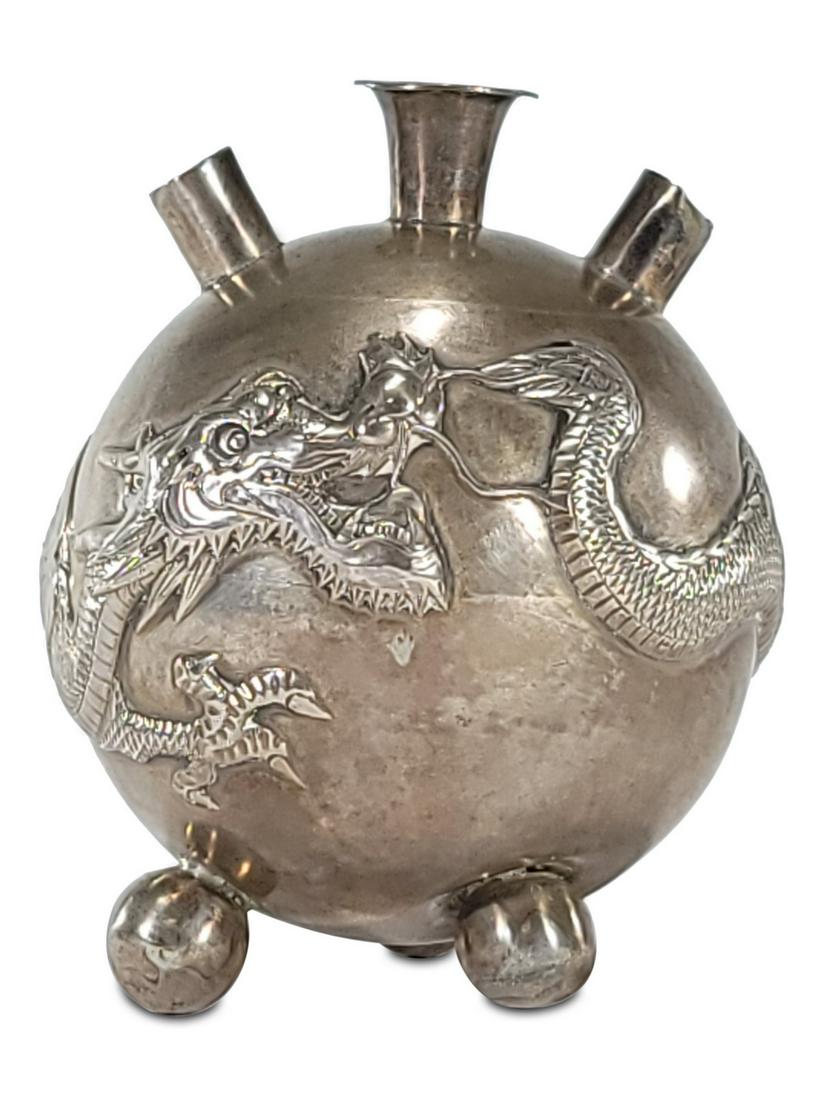 Vintage Chinese 90 silver mini bottle (1 of 4)