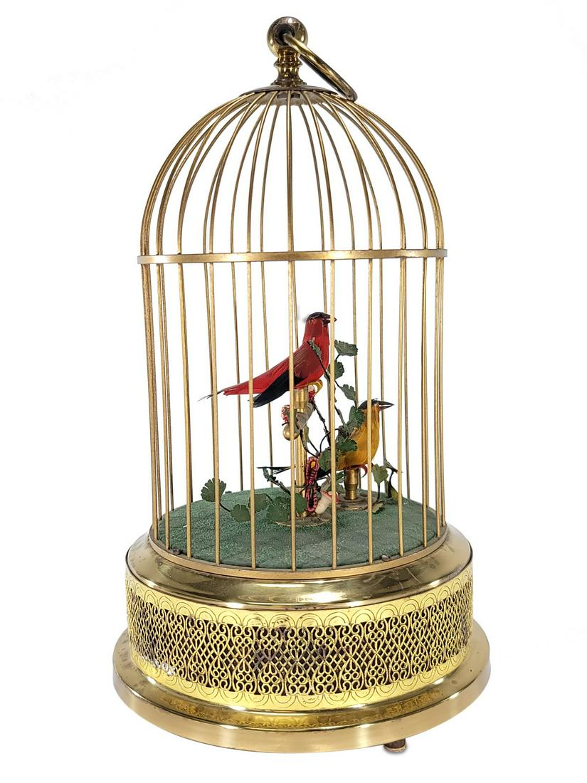 Vintage German bird cage music box (1 of 3)