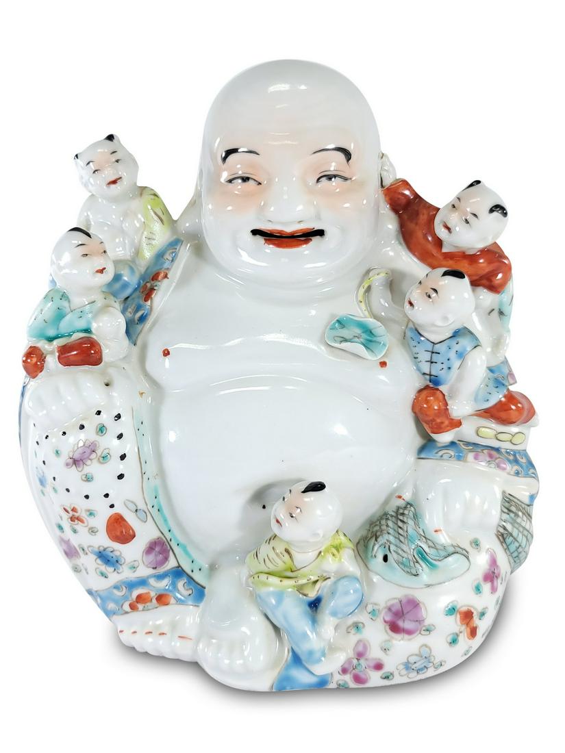 Vintage Chinese porcelain Buddha (1 of 6)