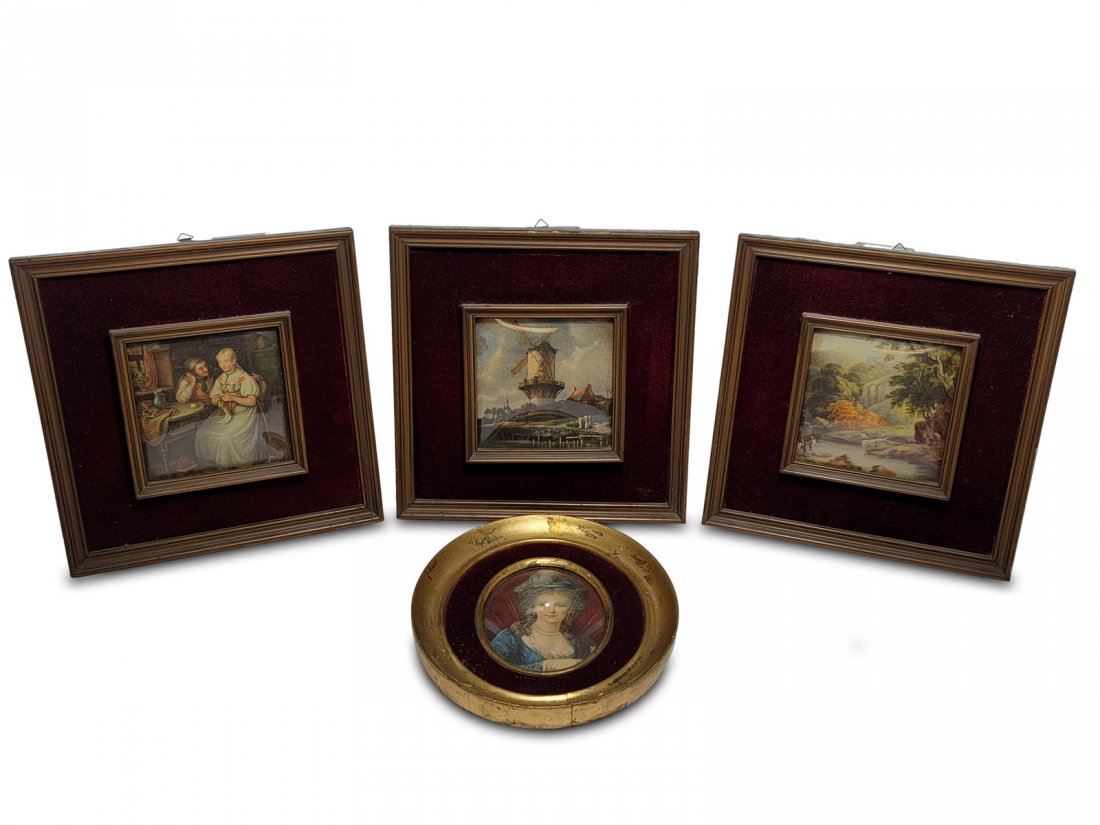Vintage set of 4 framed prints (1 of 6)