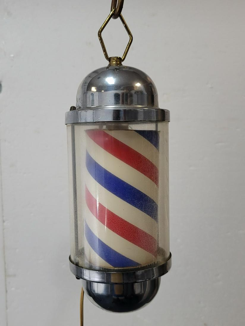 Vintage Barber Pole Rotating Light (1 of 4)