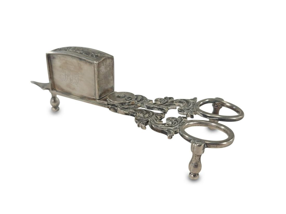 Vintage European silver scissor candle snuffer (1 of 5)