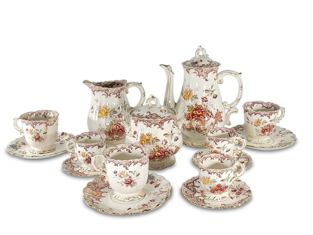 Faienceries de Sarreguemines, Fleury 15 pcs coffeepot (1 of 8)