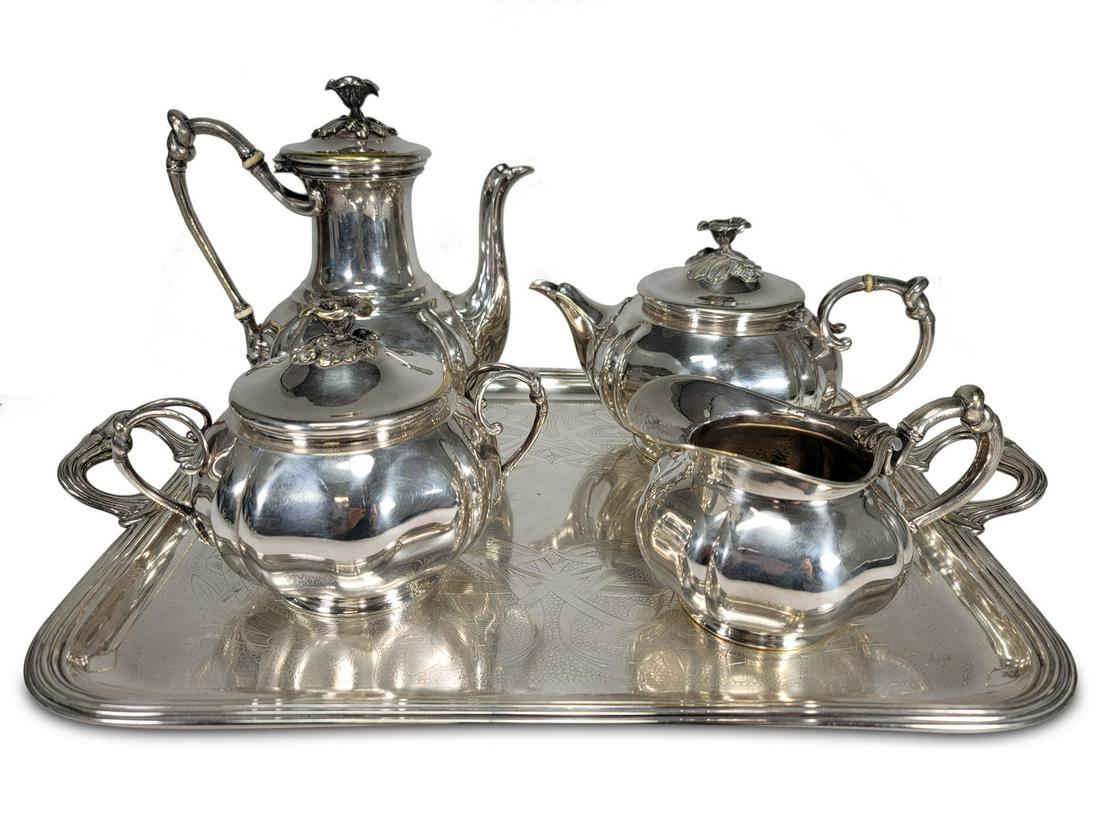 Antique French Christofle teapot/coffeepot set (1 of 8)