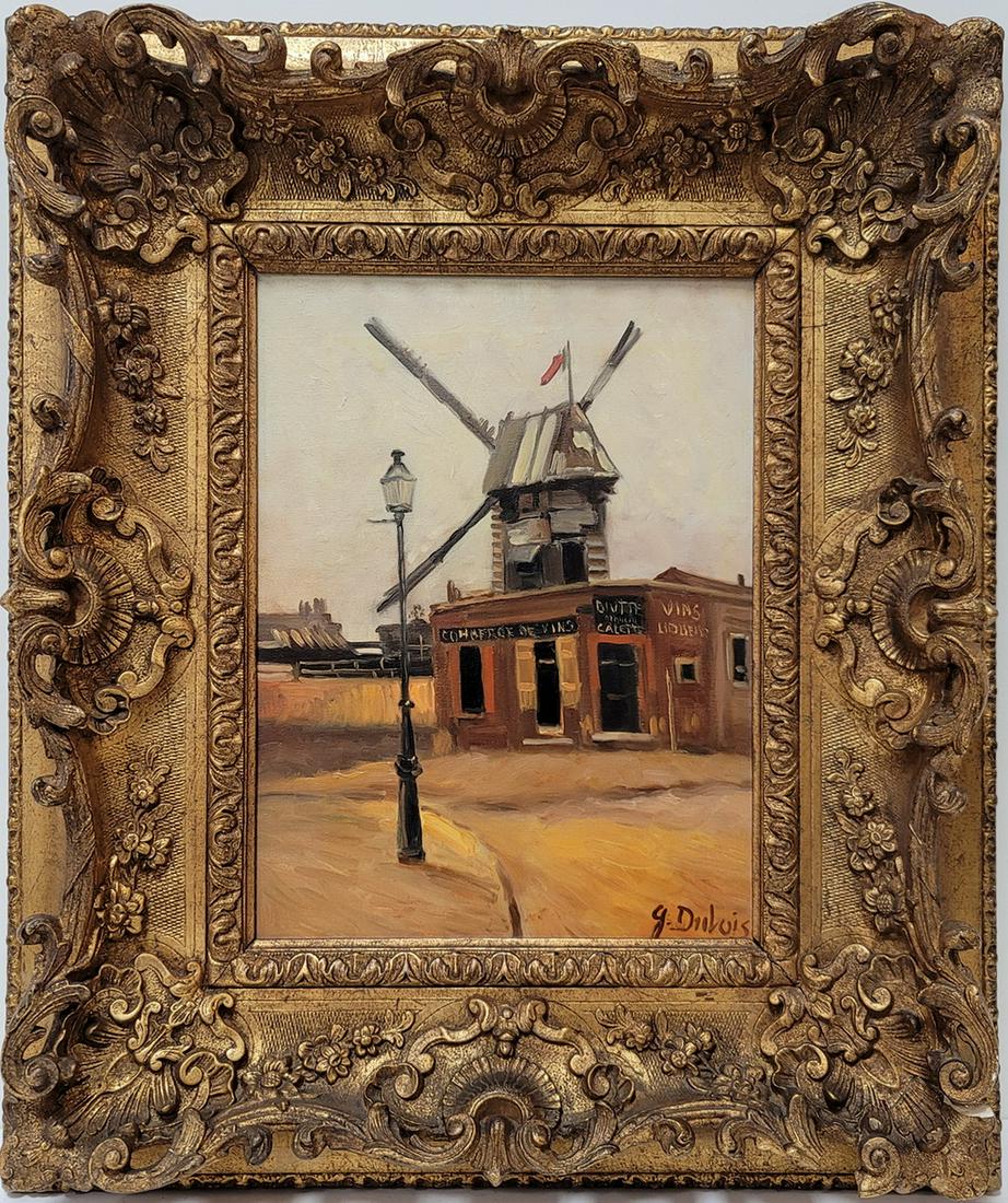 European windmill painting by G. DUBOIS (1 of 6)