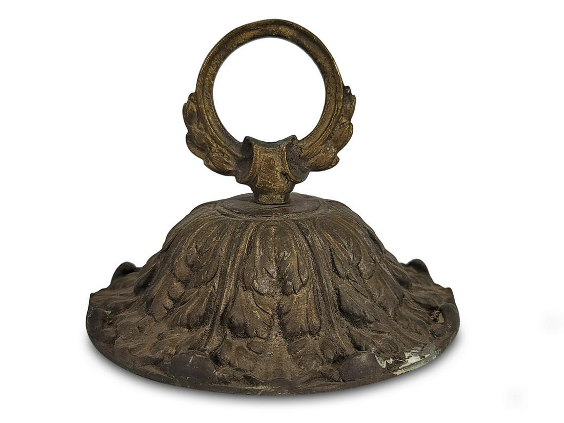 Antique bronze chandelier canopy (1 of 4)