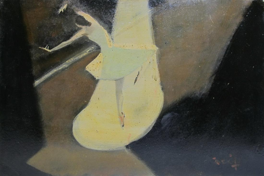 Seif WANLY (1906-1979) Egyptian artist oil on cardboard (1 of 5)