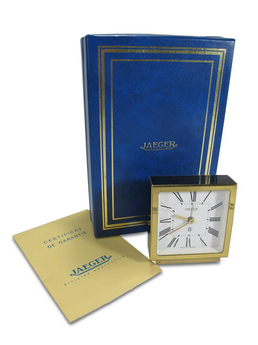 Jaeger Lecoultre 8 days alarm clock in a box (1 of 4)